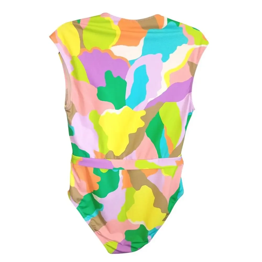 Sanctuary Multicolor Abstract Print One-Piece Swimsuit - Picture 3 of 6